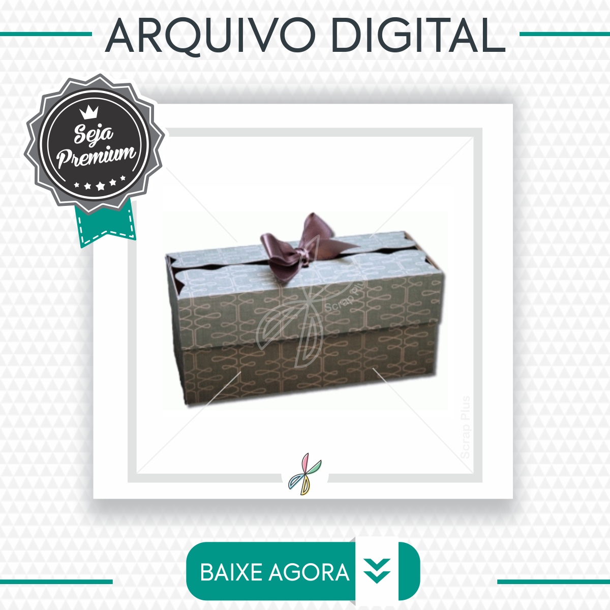 Arquivo De Corte - Caixa Superior Do Laço 3d