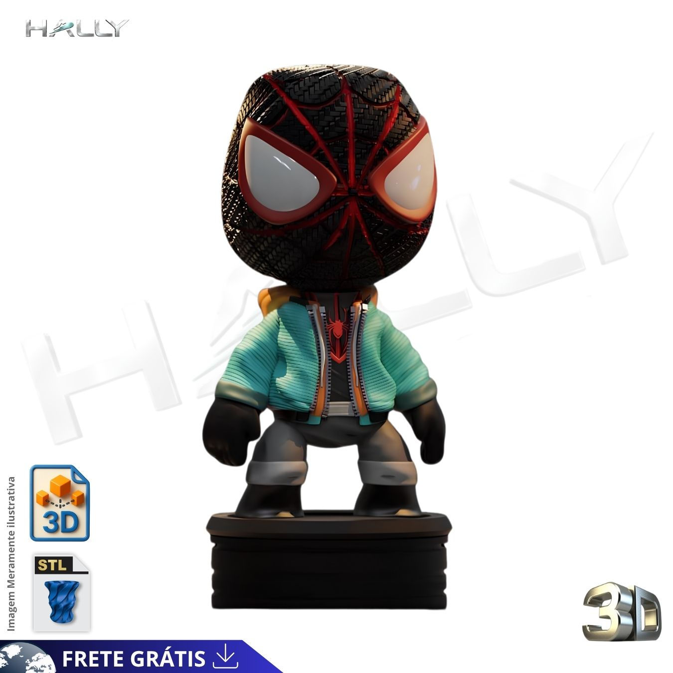 Arquivo Impressora 3D STL -  Miles Morales fUNKO SPIDER MAN