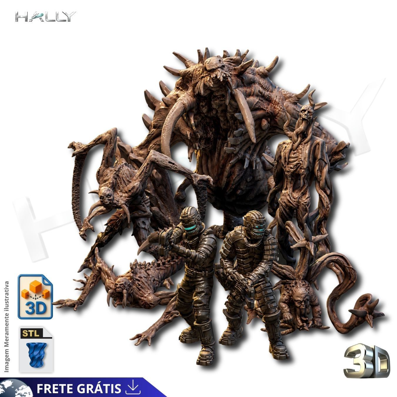 Arquivo Impressora 3D STL - MONSTROS Dead space Premium