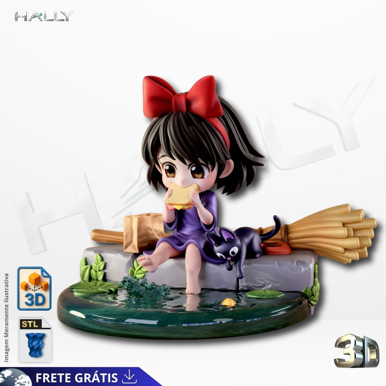 Arquivo 3D STL O Serviço de Entregas da Bruchinha Kiki