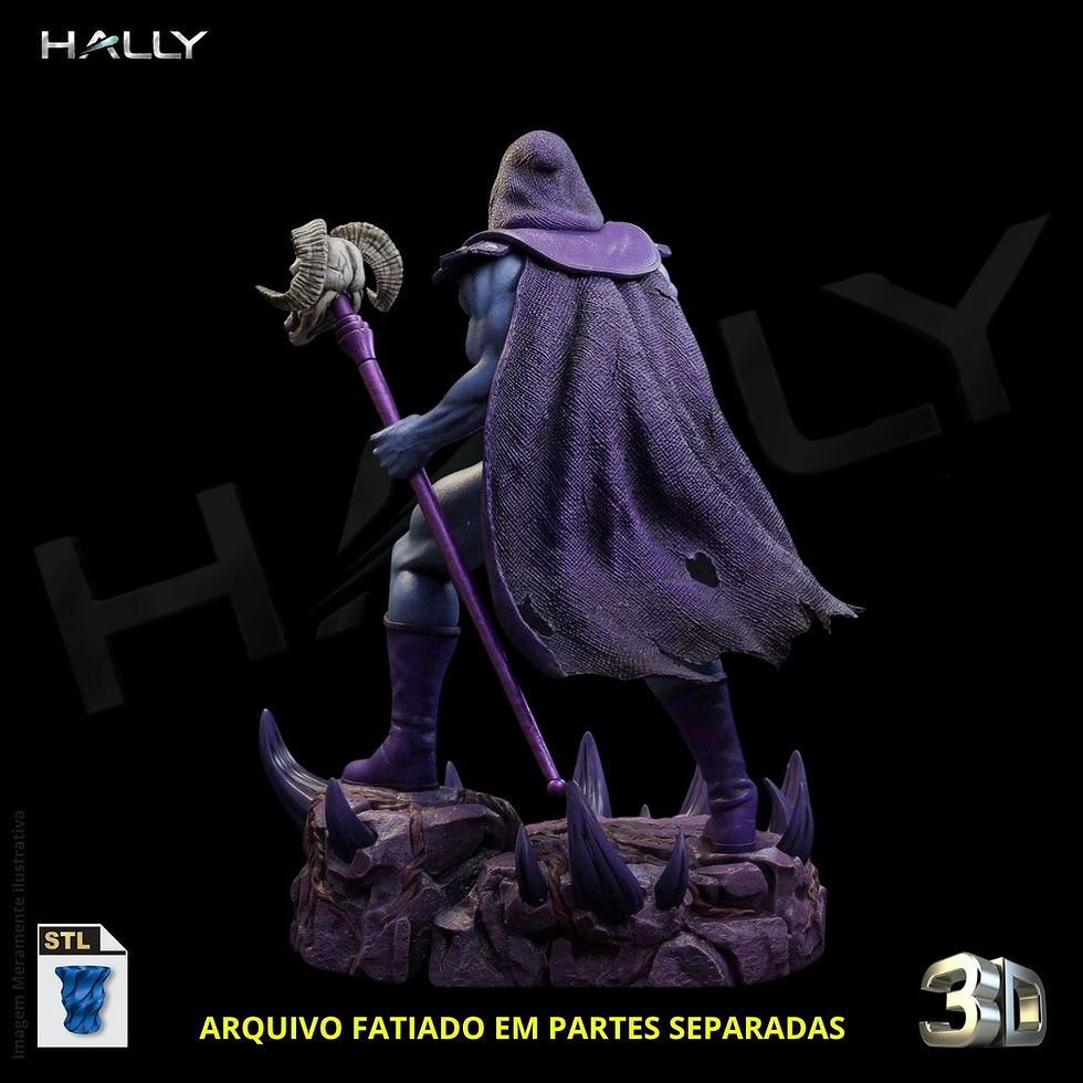 الصورة المصغرة: Arquivo Impressora 3D STL -  Esqueleto - He-Man