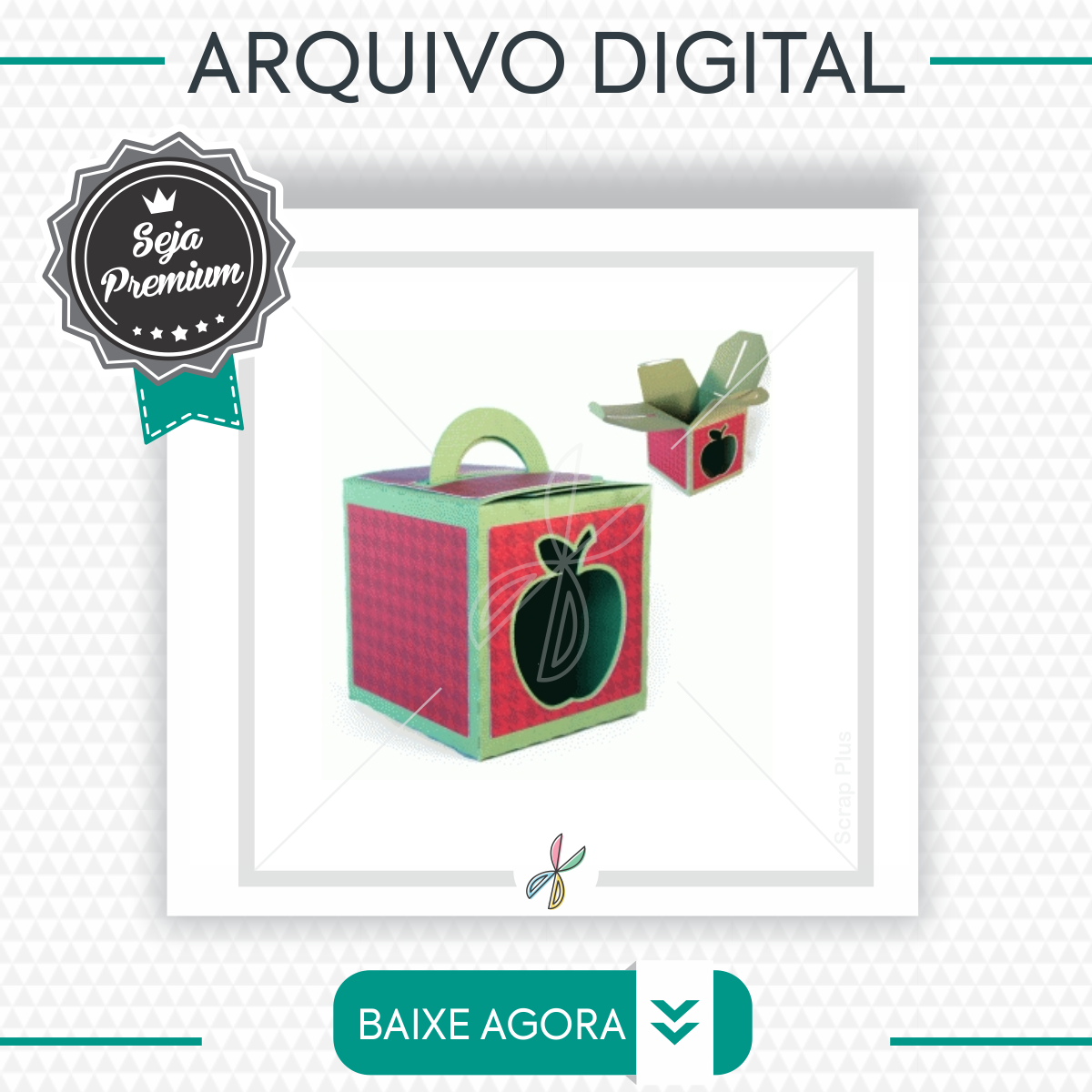 Arquivo De Corte - Caixa Vazada Maça