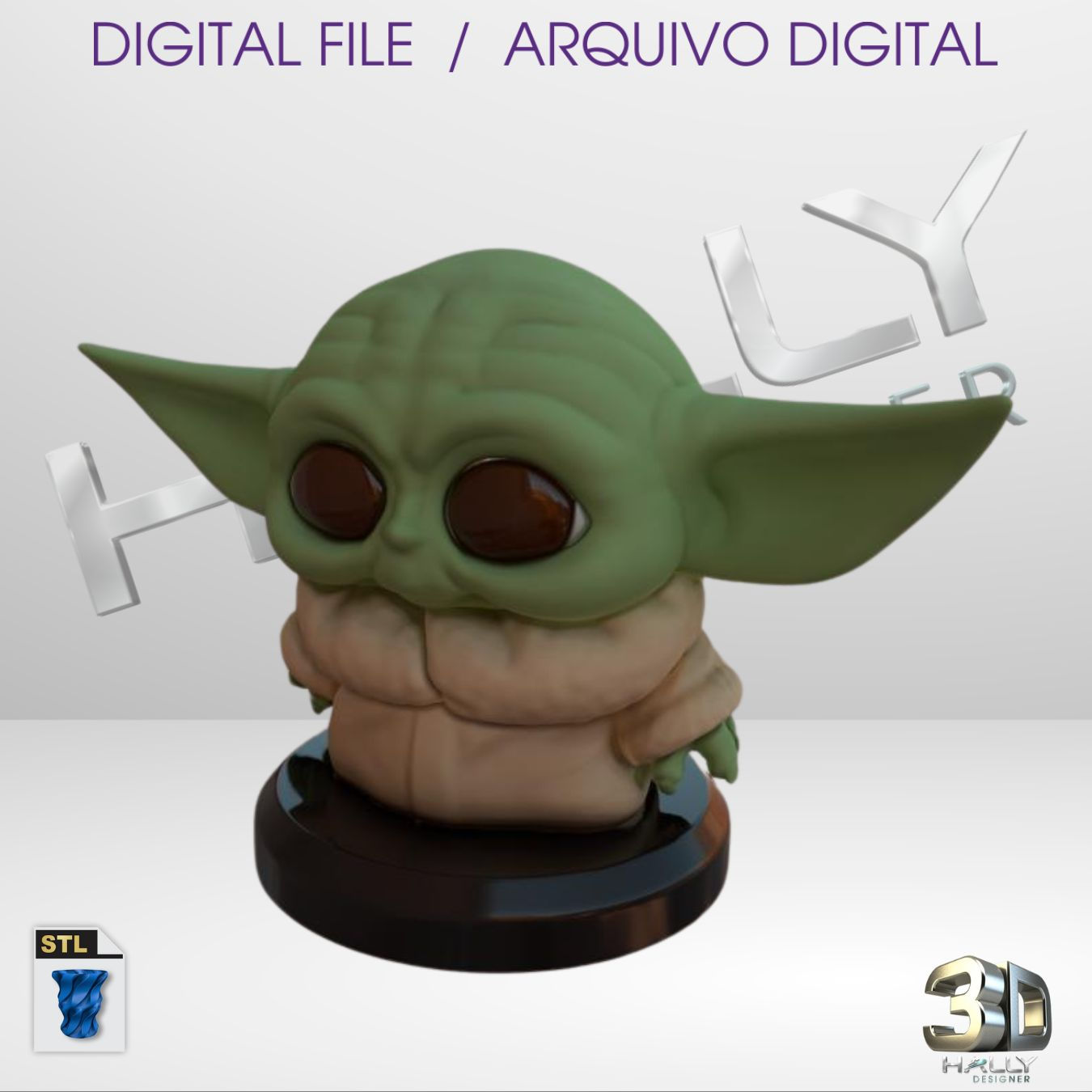 Arquivo Impressora 3D STL -  Baby Yoda Star Wars