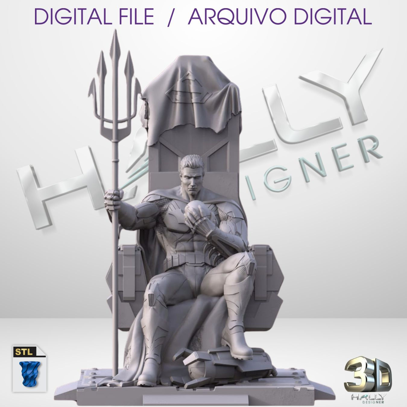 Arquivo Impressora 3D OBJ -  Bataman Trono