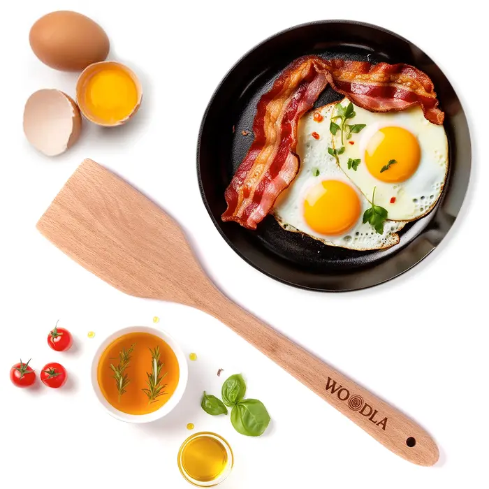 wooden kitchen utensils
