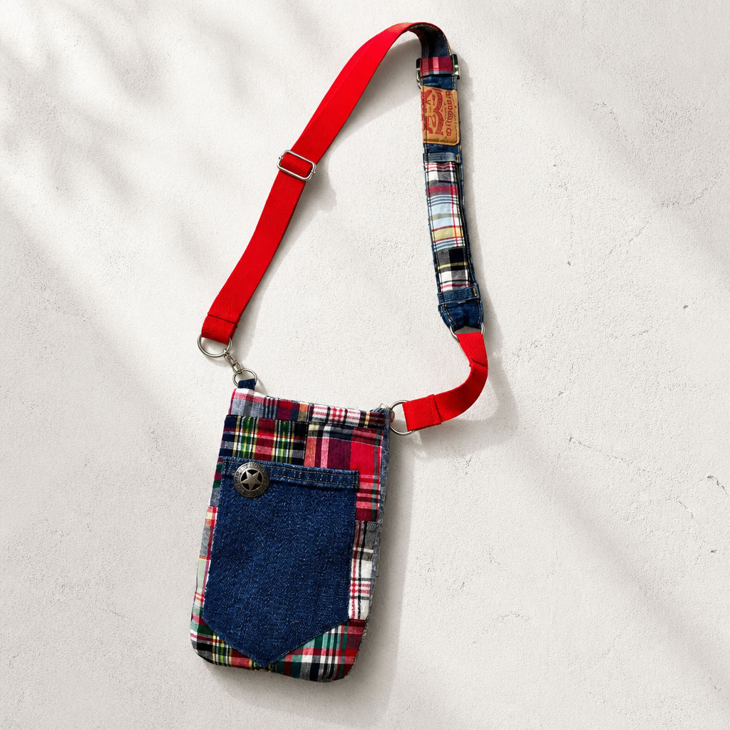 Duo pochette cellulaire et sa bandoulière « La carottée ! »