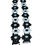 Miniature : Bretelles soutien gorge « marguerites noires et blanches « 