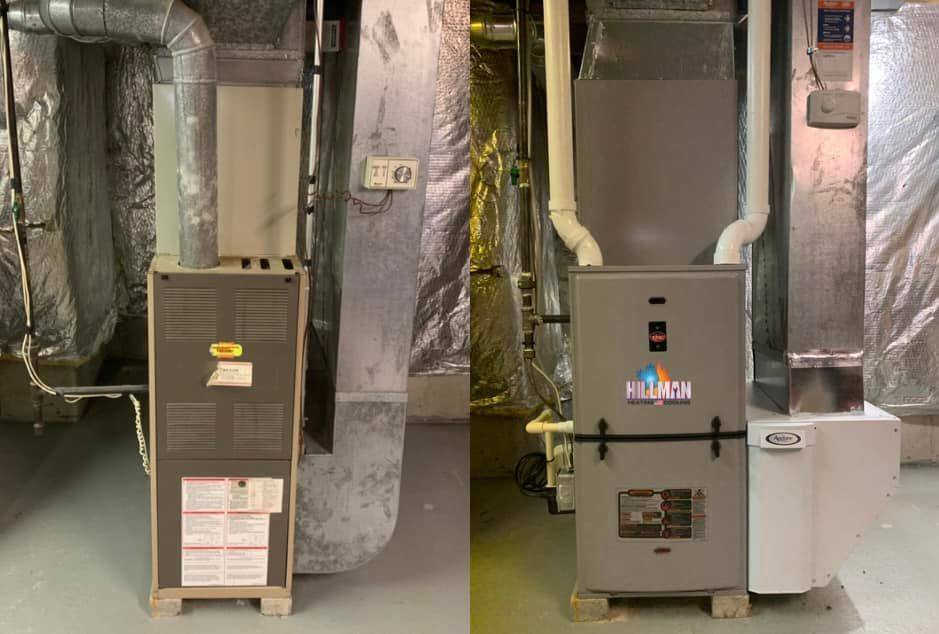 High Efficiency Furnace Installation