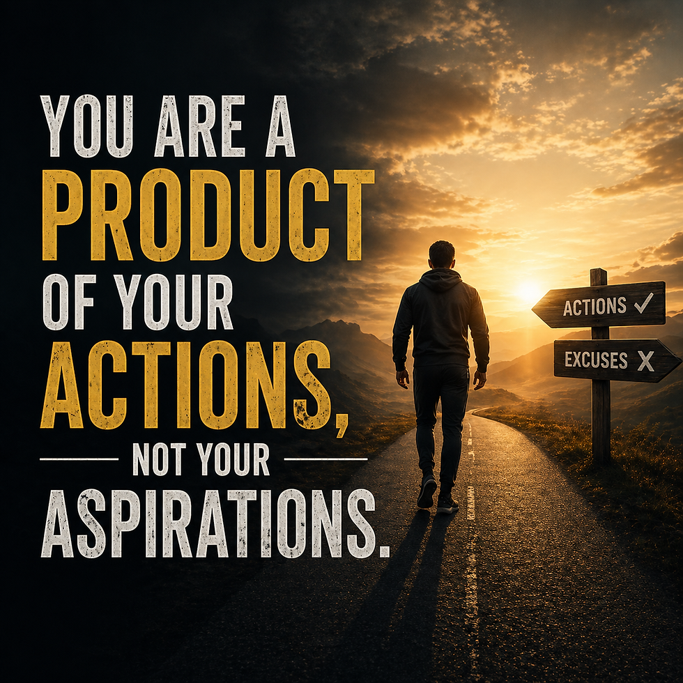 You Are a Product of Your Actions, Not Your Aspirations