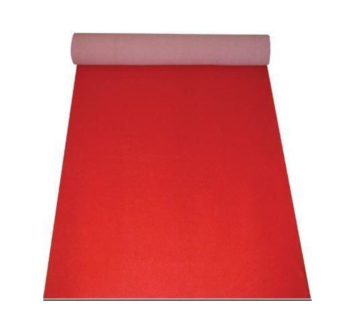 Film moquette rouge pour chantier