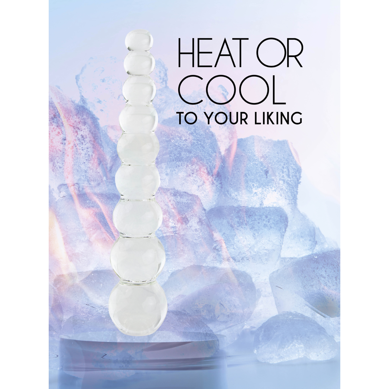 Feelztoys Glazzz Glass Dildo - Crystal Delight