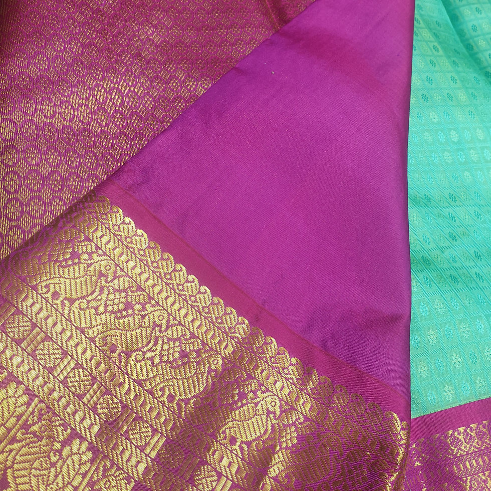 Thumbnail: Ramar Coloured With Pink Border Traditional Silk Sarees