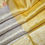 Thumbnail: Silver Yellow With Yellow Colour SIlver Pure Jari Wedding Silks Saree
