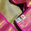 Thumbnail: Grey Coloured With Pink Border Kanchipuram Traditional Silk Sarees