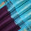 Thumbnail: Maroon Purple With Sea Blue Colour Gold Jari Traditional Silks Saree
