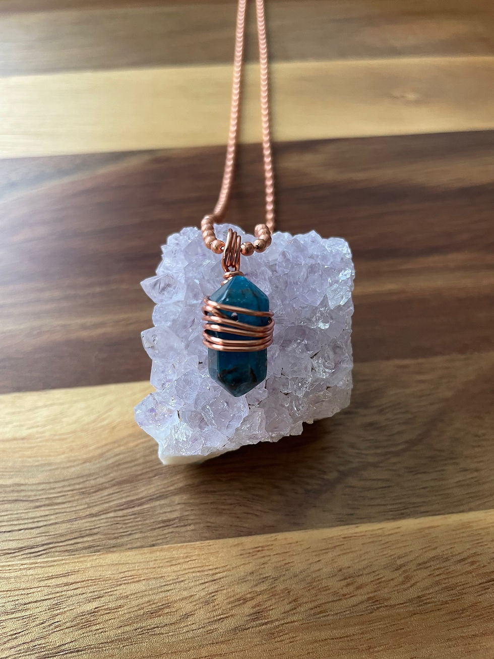 Thumbnail: Copper Wrapped Gemstone Necklaces