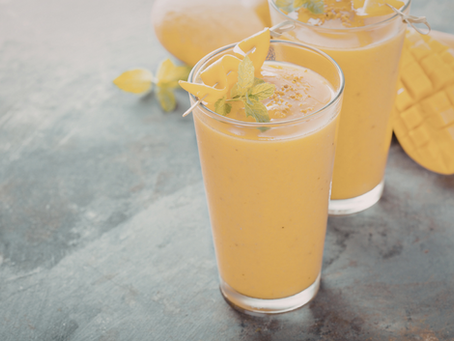 Smoothie de Manga, Chia e Iogurte
