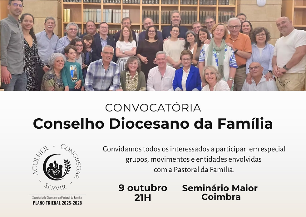 Convocatória Conselho Diocesano da Família