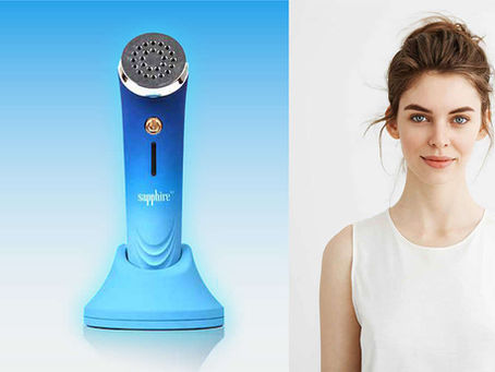 Sapphire blue light therapy device