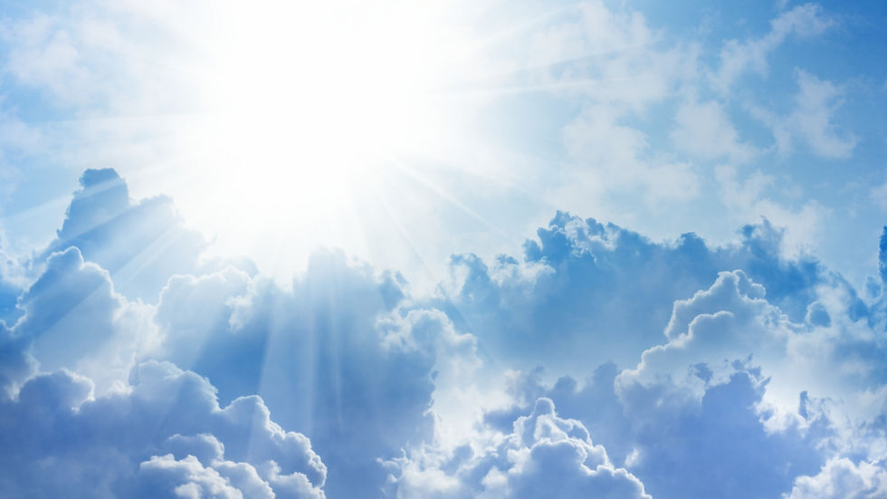 16x9 wide-screen aspect ratio background - light from heaven. Sun and clouds..jpg