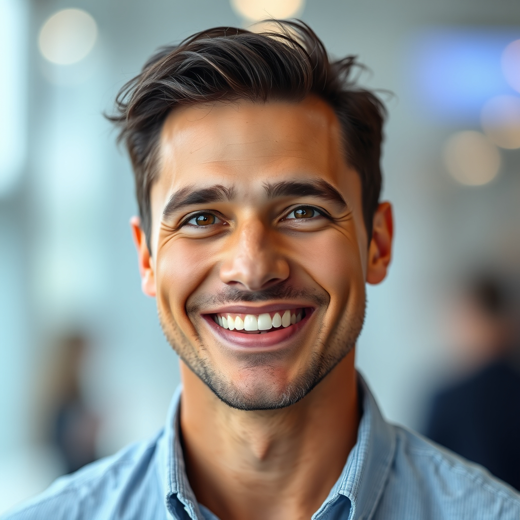 square format photo realistic headshot of smiling white man against blurred background.jpg