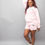 Thumbnail: Diamond Pink Crop Hoodie & Shorts Set