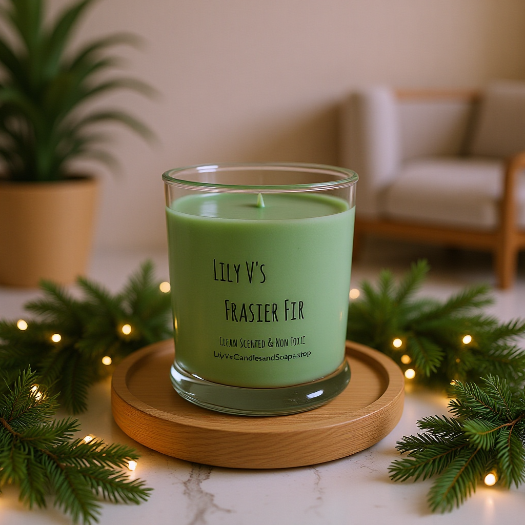 9 ounce Frasier Fir Clean Scented Candle