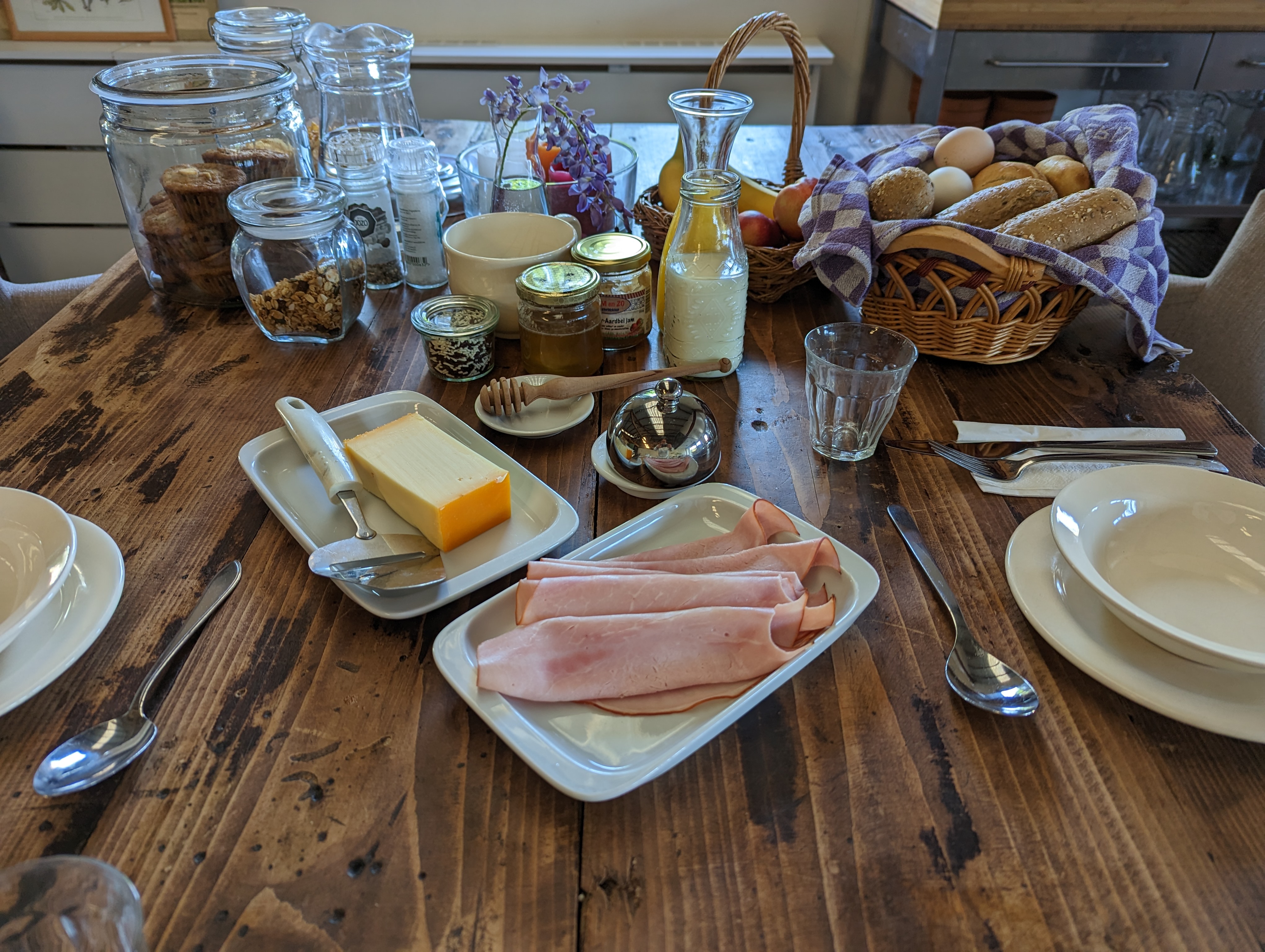 Arranged Food and Objects