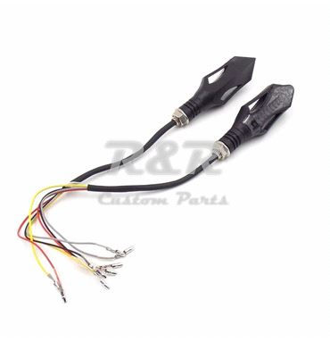 Miniatura: Piscas Setas com Lanterna Freio CB300, Custom, Cafe, Bobber Preto - PAR