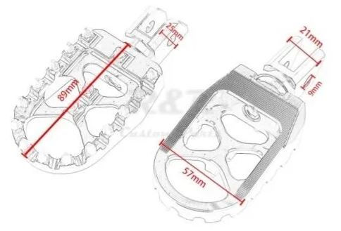 Miniatura: Pedaleira Harley Fat Boy Softail Low Rider Tipo Cross Dentes