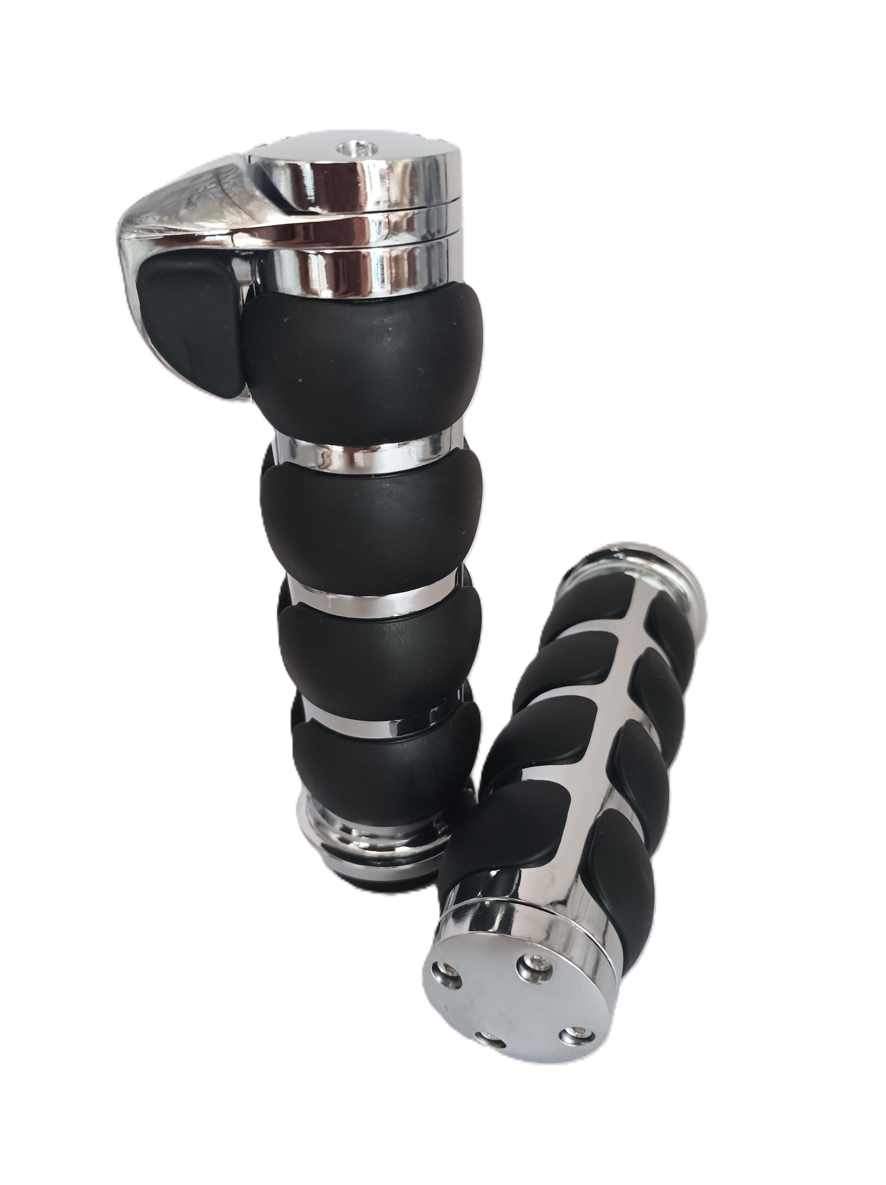 Manopla Harley Custom Metal Cromada Drag Star, Shadow