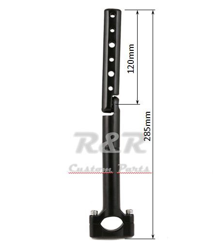 Miniatura: Extensão Preta Para Suporte Guidão Universal Bike Motos Gps Celular