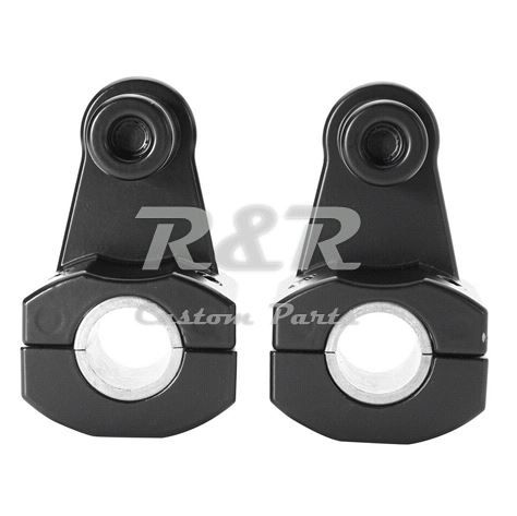 Miniatura: Riser Alongador Para Guidão Big Trail Preto Ø 28mm E 22mm