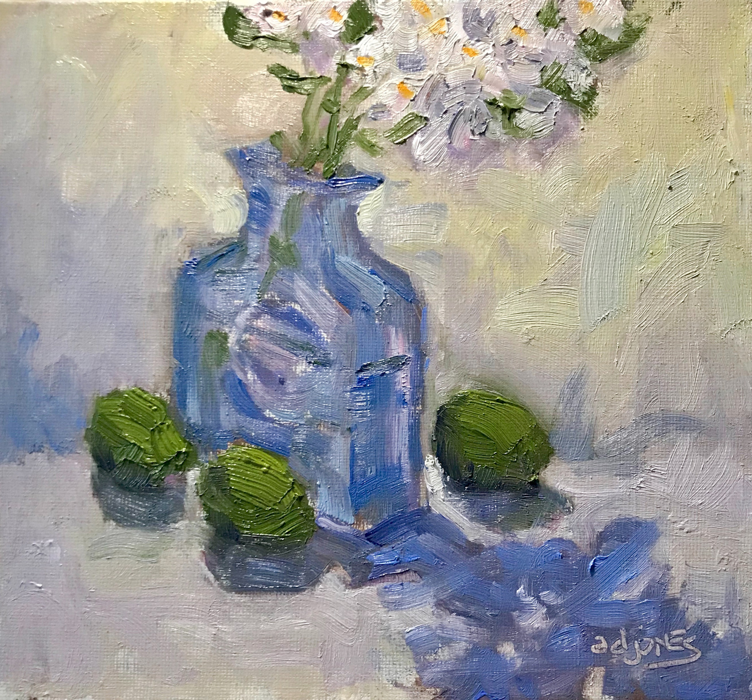 Asters and Limes, 8x8