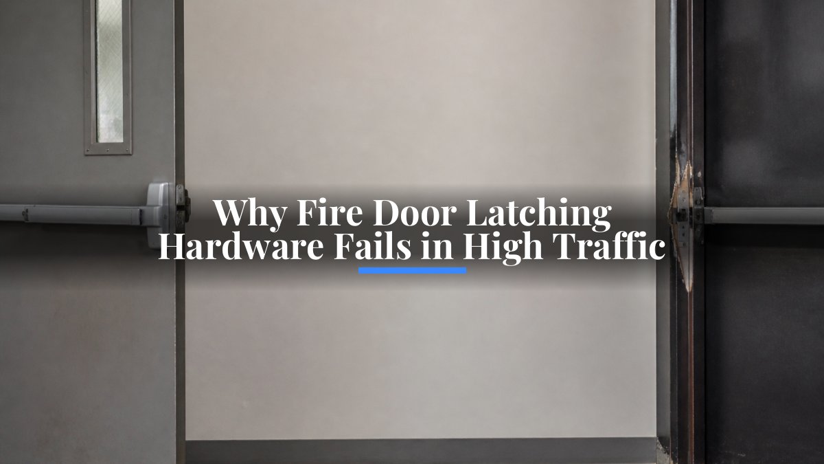Why Fire Door Latching Hardware Fails in High Traffic