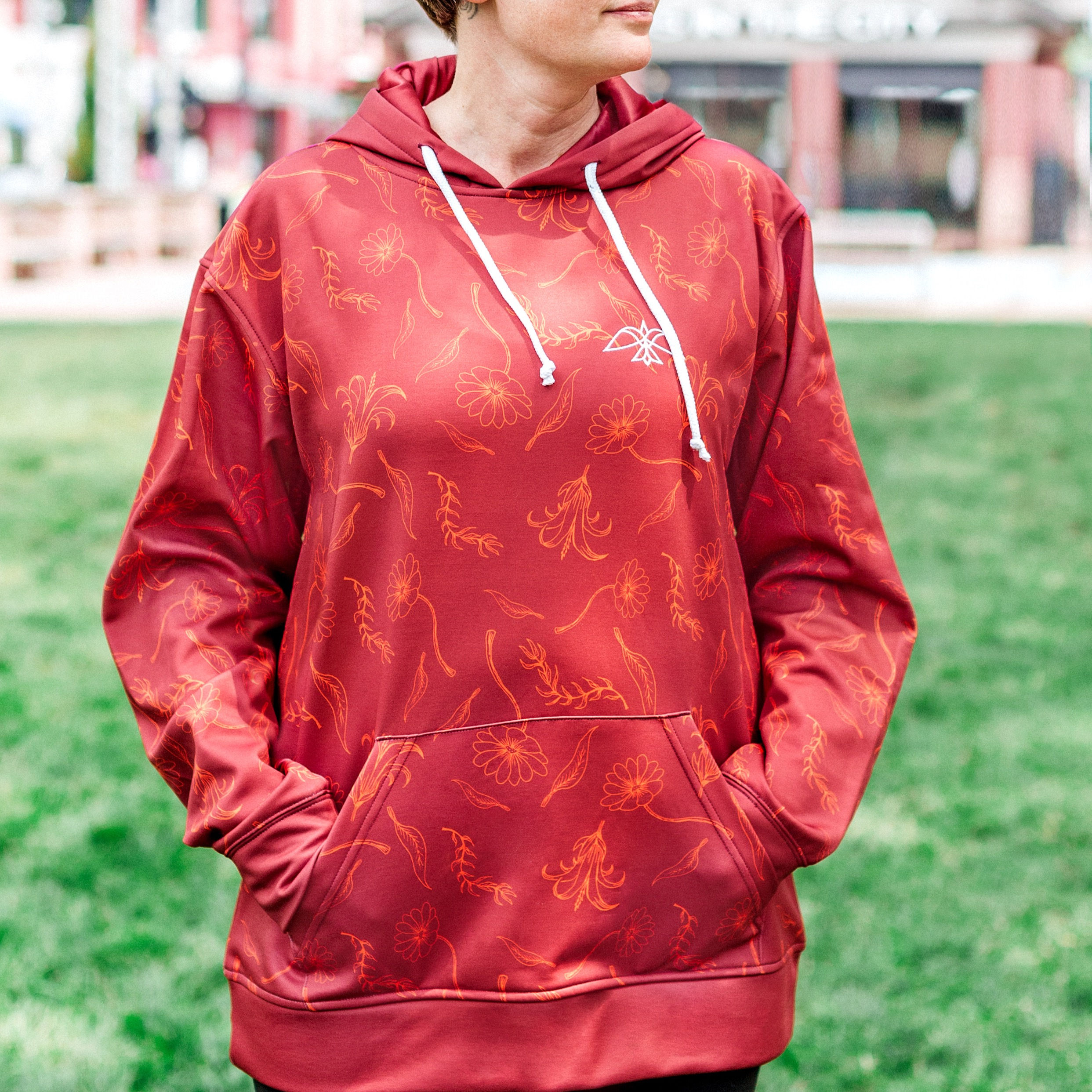 Red Terpene Graphic Hoodie
