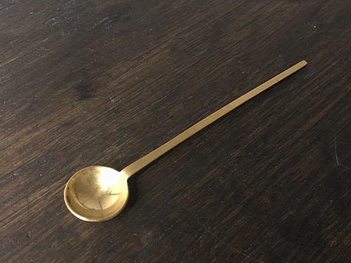 真鍮の薬匙型スプーン | 工房さるのこしかけ