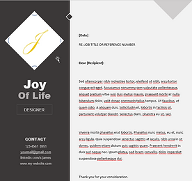 Model scrisoare pentru CV profesional