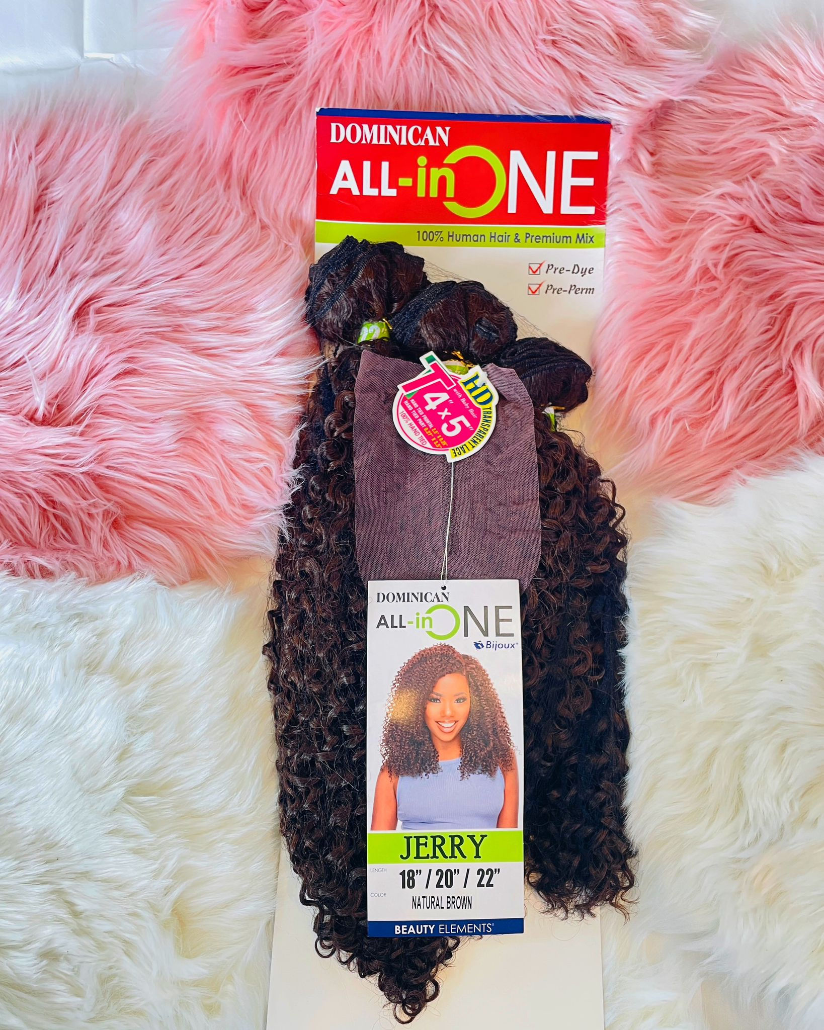 Dominican All -in One HD transparent lace 4x5