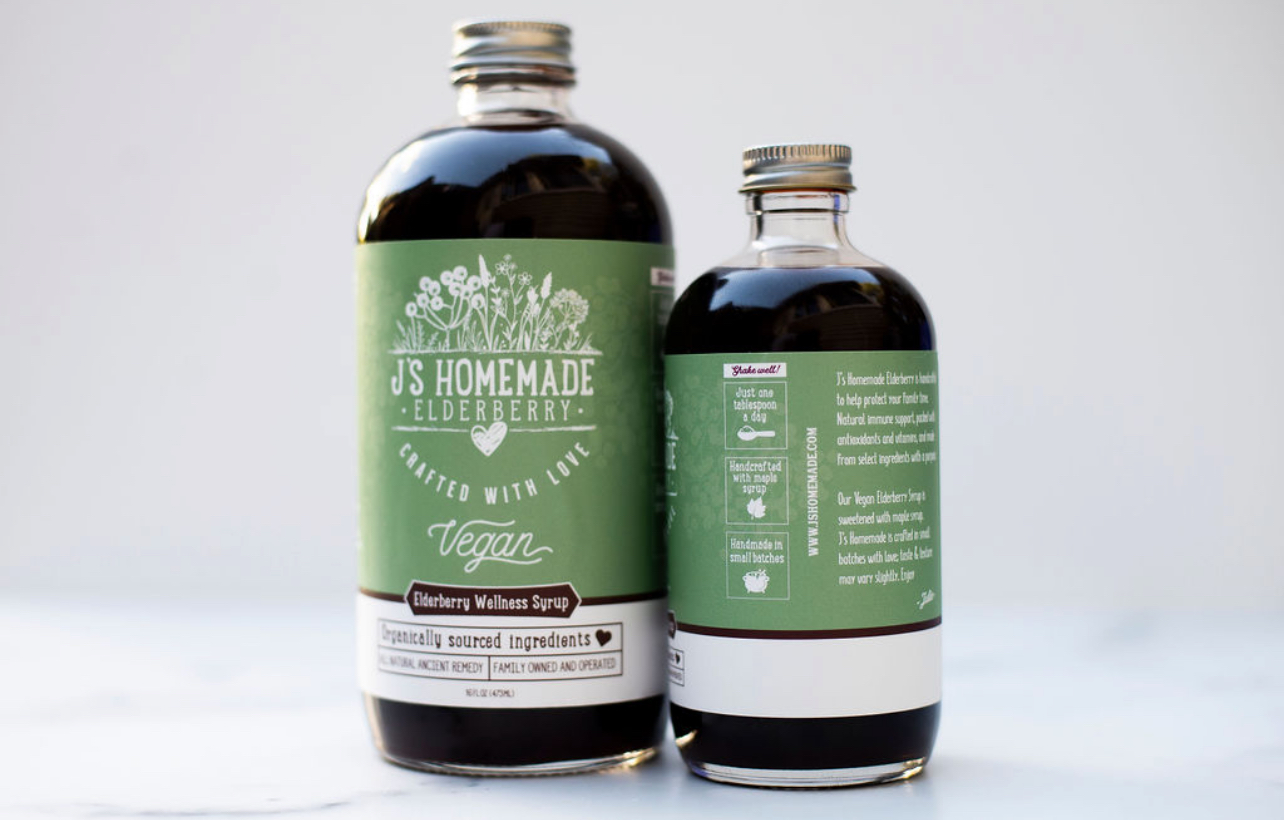 Small Vegan Elderberry Syrup