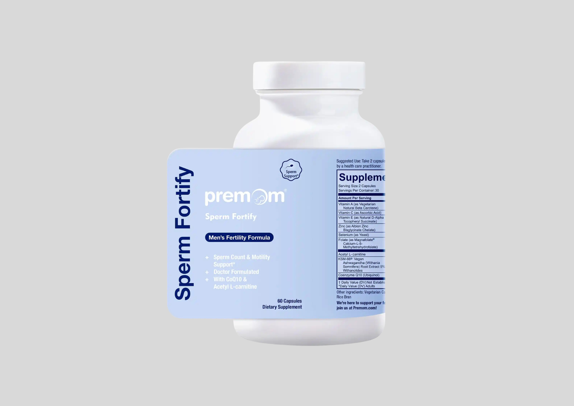 Premom Sperm Fortify – Stuðningur við frjósemi karla
