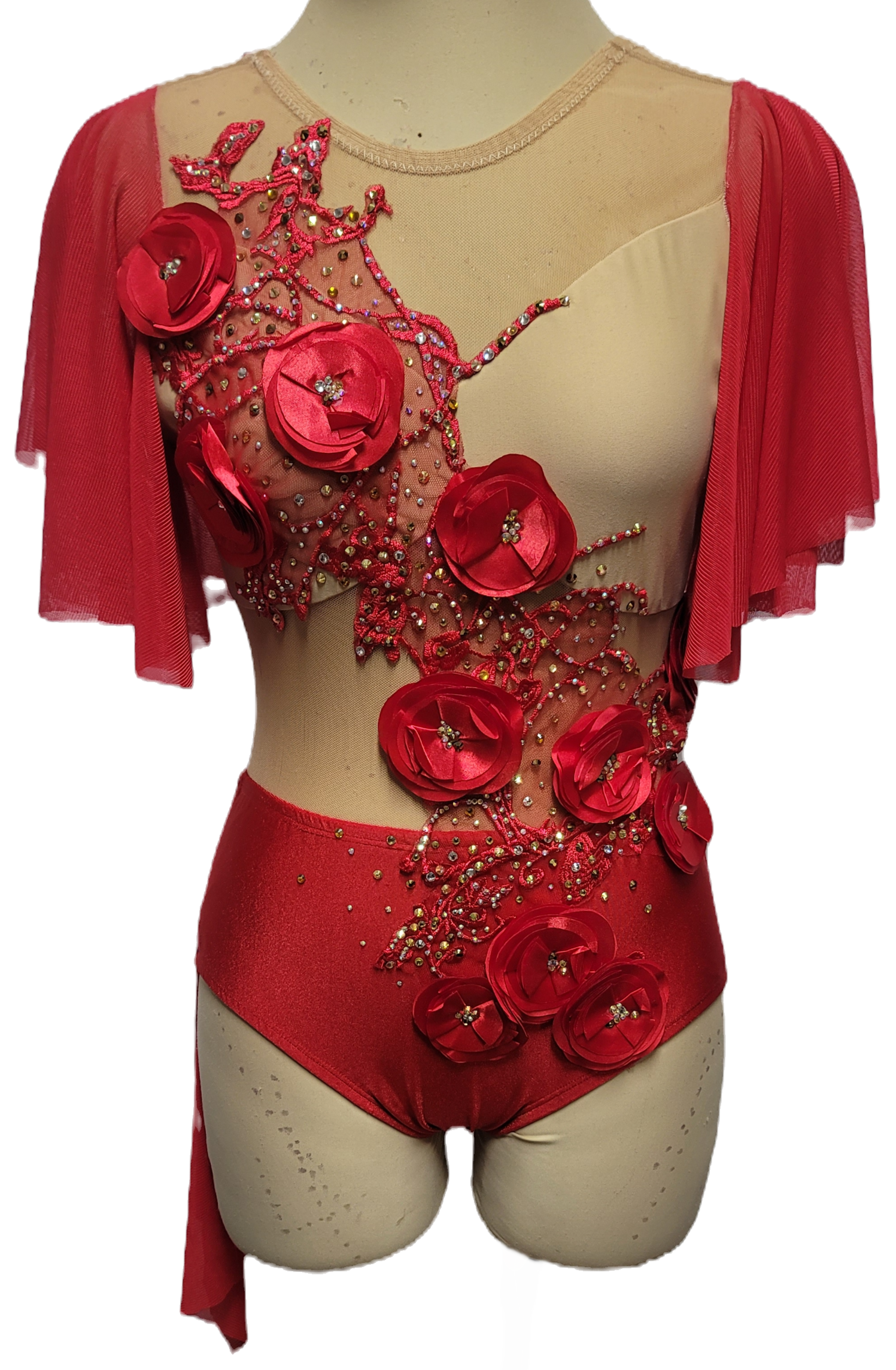 Beautiful Red Flowers Costume