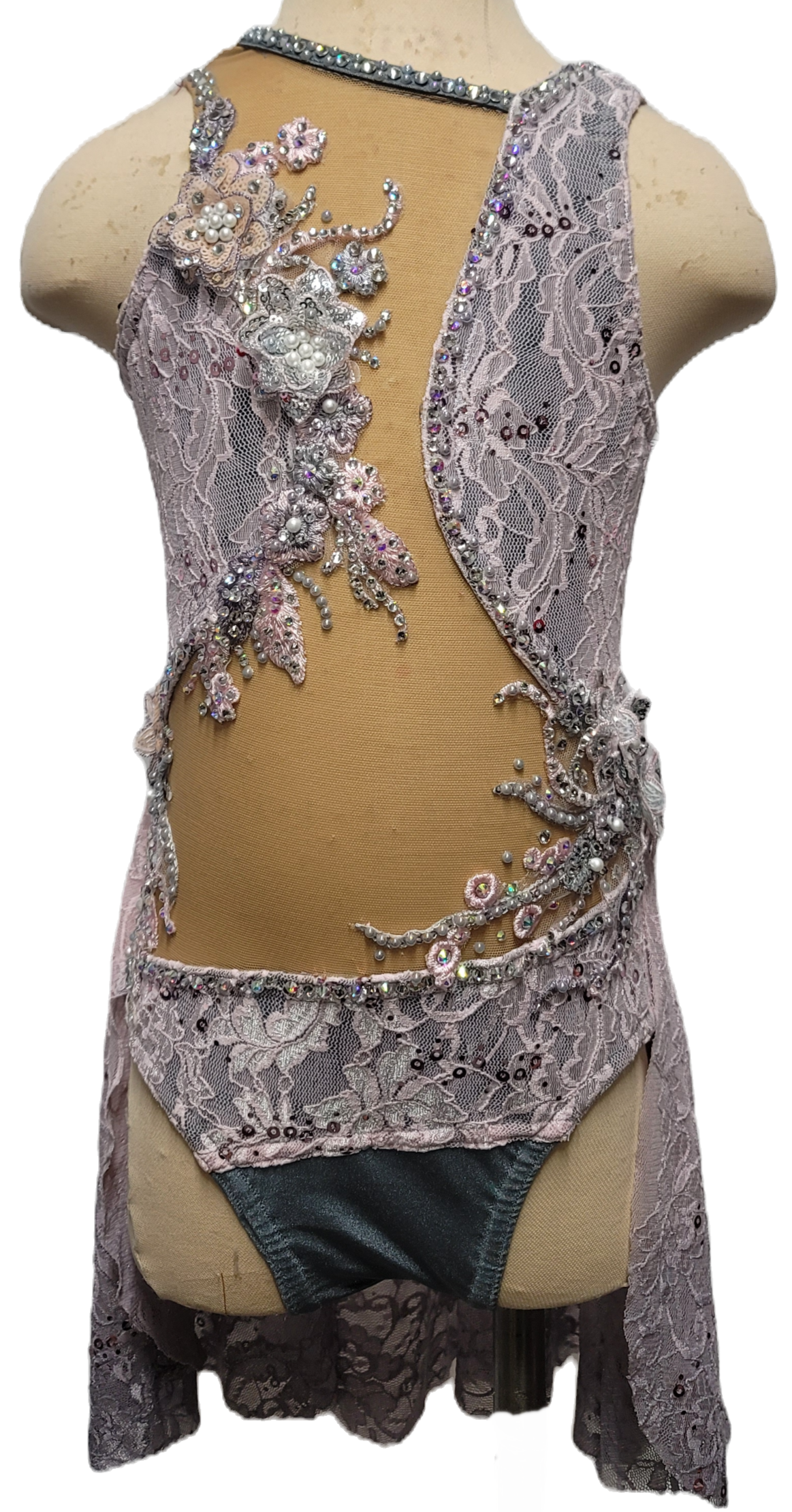 Stunning Lace Ombre Dance Costume Child Medium 