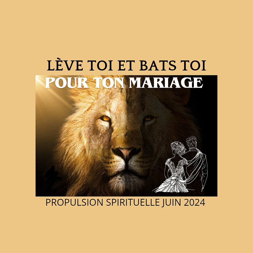 LÈVES TOI ET BATS TOI POUR TON MARIAGE