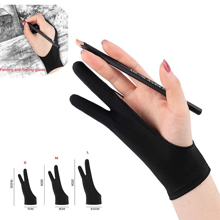 Thumbnail: Tablet Gloves Drawing Gloves Left Hand Drawing Glove Paint Digital Graphic Table