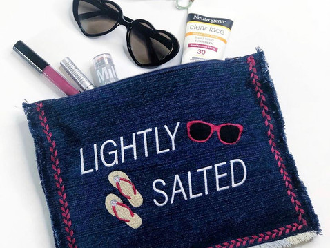 Lightly Salted Zipper Pouch & Free Download