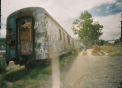 Foto estenopeica a color