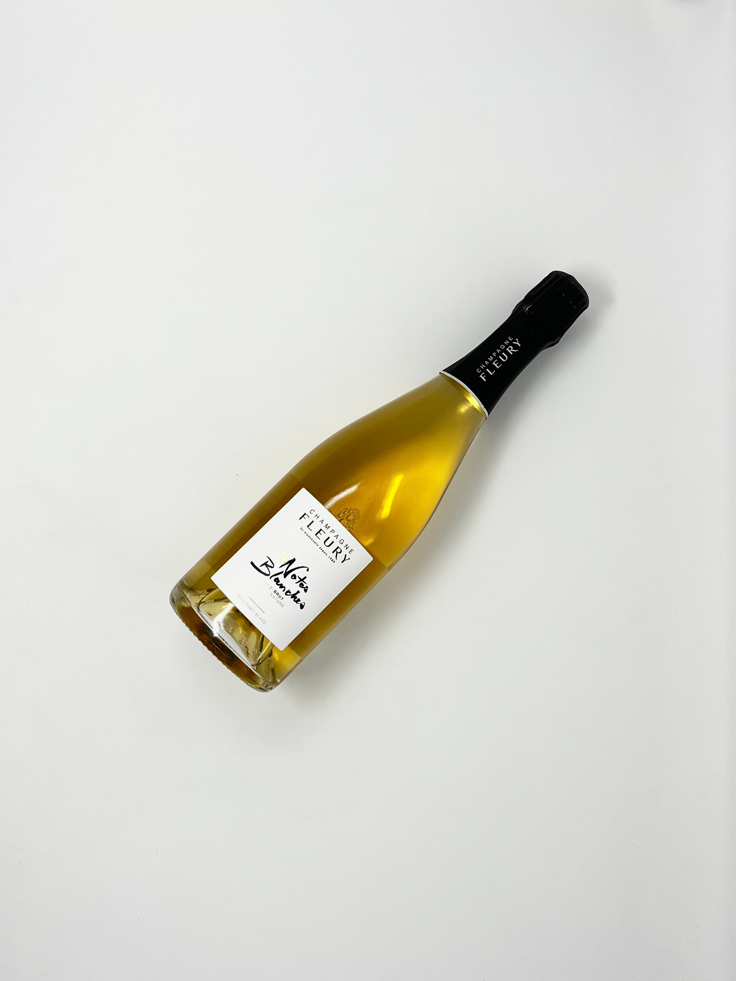 CHAMPAGNE FLEURY Notes Blanches Brut Nature 2014, France (Spark White)