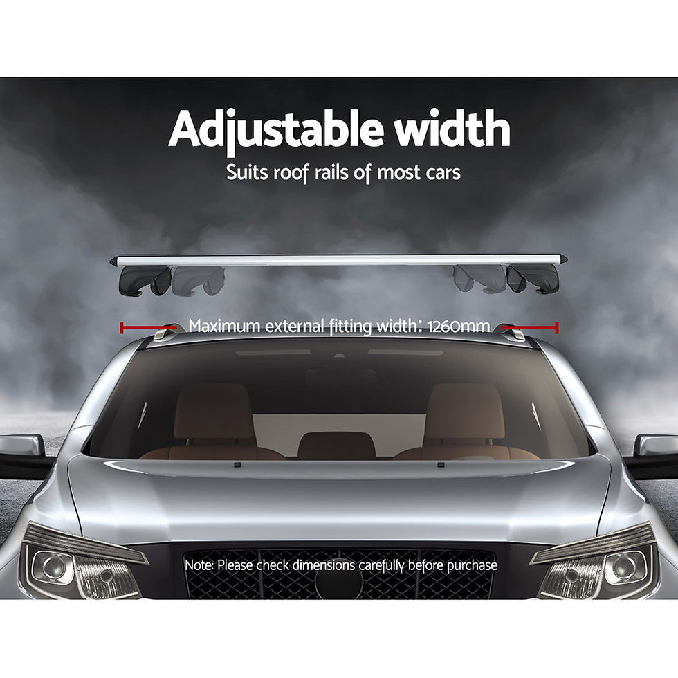 Thumbnail: Universal Car Roof Racks Aluminium 126cm Silver
