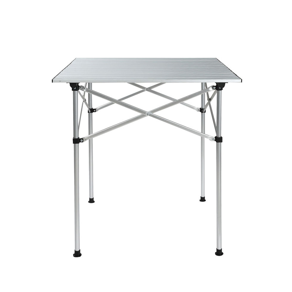 Thumbnail: Weisshorn Camping Table Roll Up Aluminum Portable 70CM